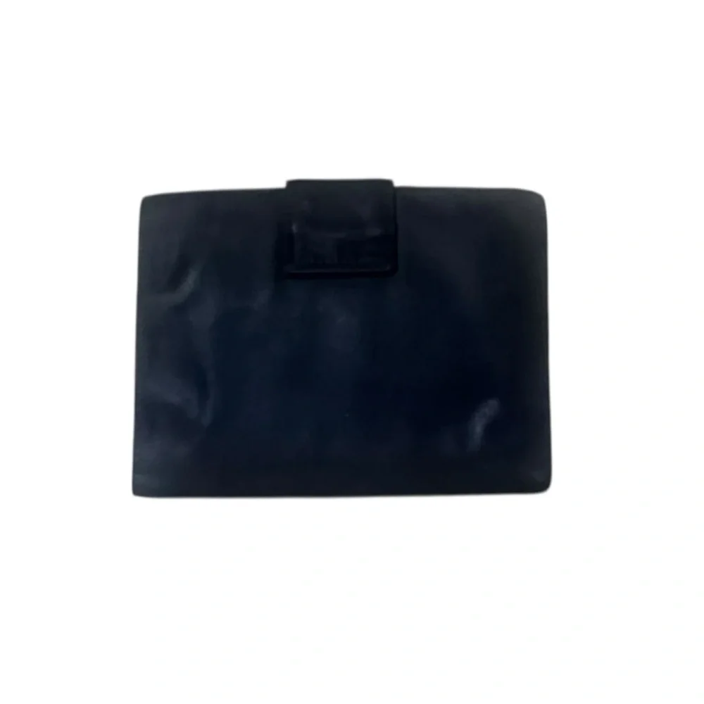 Prada Black Tessuto Nylon Saffiano‎ Leather 6 Key Holder Wallet Made in Italy